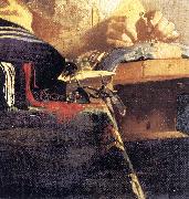 VERMEER VAN DELFT, Jan The Lacemaker (detail) qwr oil painting reproduction